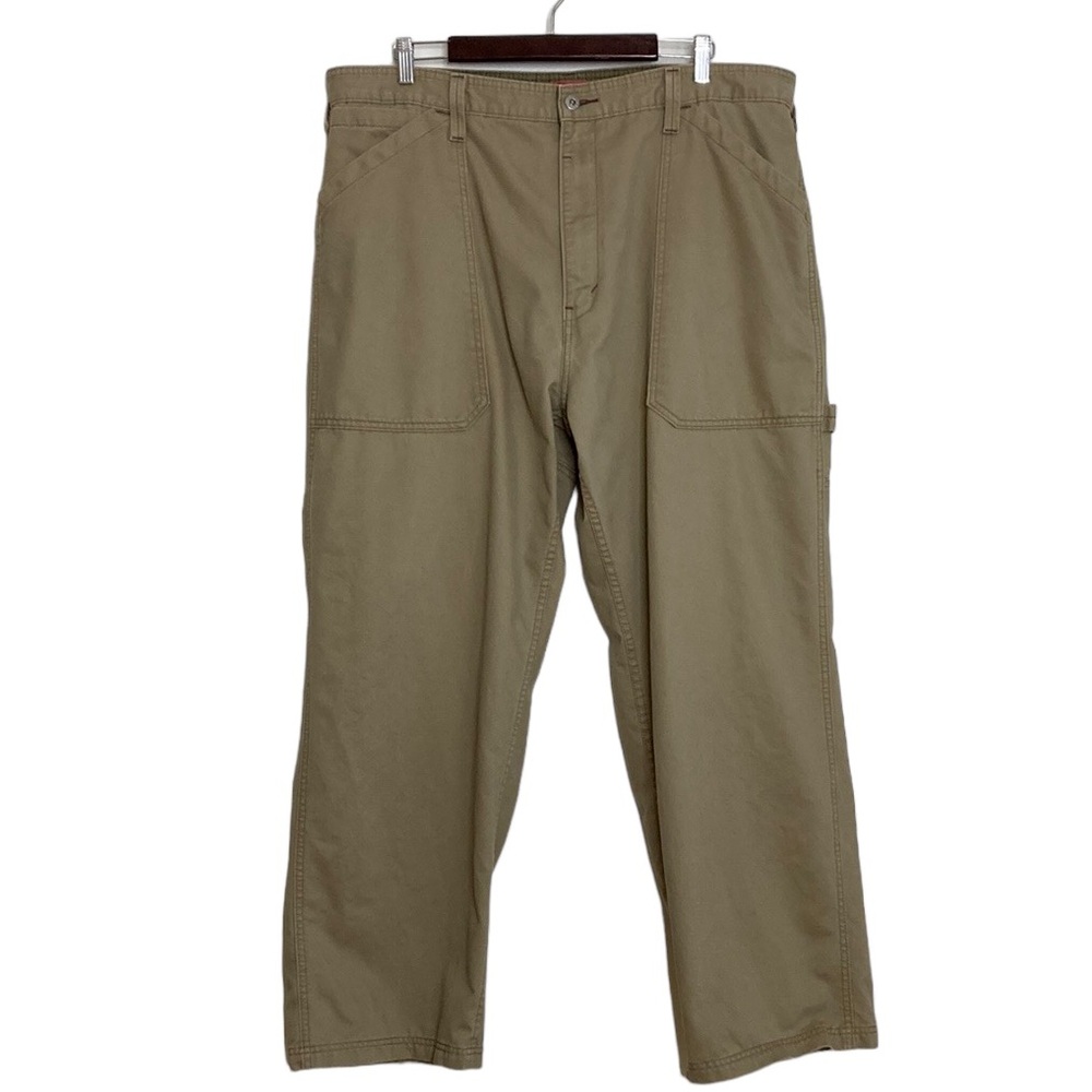 Vintage Levi's Silvertab Pants Mens 40 x 32 Beige Tan Wide Leg Carpenter Y2K